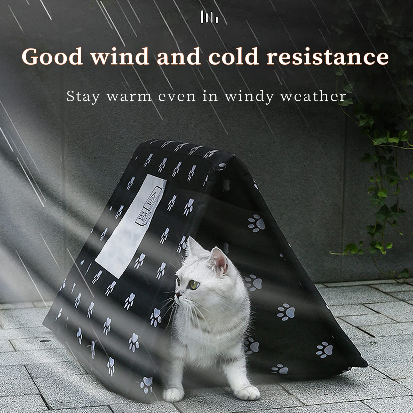 Mgichoom Maison Pour Chat Extérieur Hiver, Niche Chat, Chien, Niches À