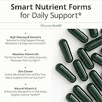 Vista 5 de Multivitamínico para mujeres – Multivitamínicos y multiminerales esenciales para mujeres 60 cápsulas líquidas con vitamina B12, A, D, C, zinc