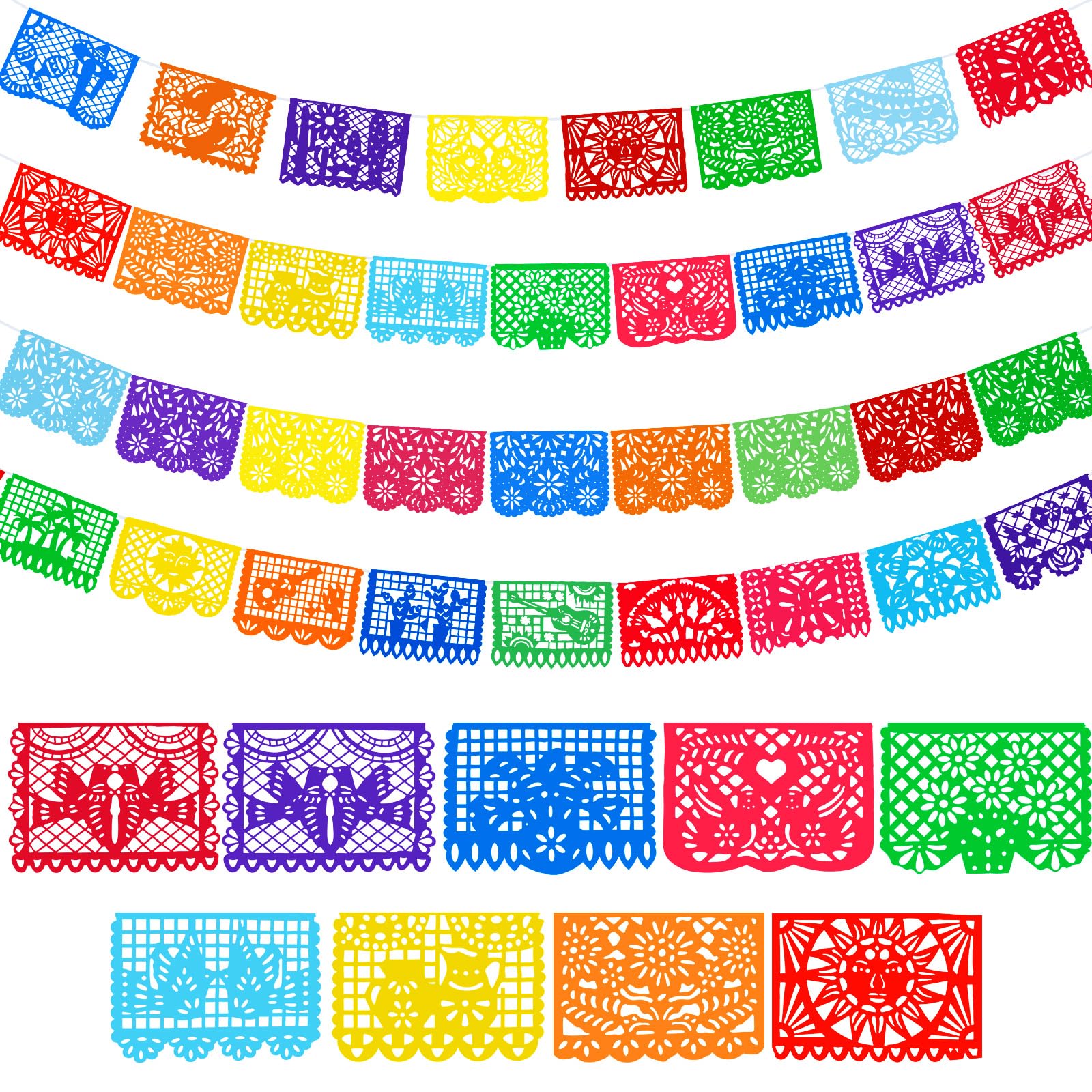 Boao 4 Packs 60 Ft Cinco De Mayo Banner Mexican Fiesta Party Decor — Amazon image 8