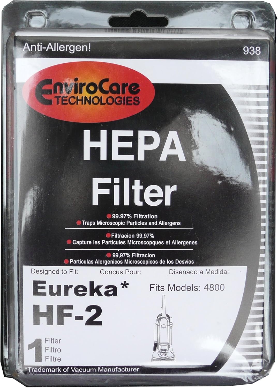 (2) Eureka HF2 Hepa Pleated Filter HF2 Eureka Upright Ultra Smart