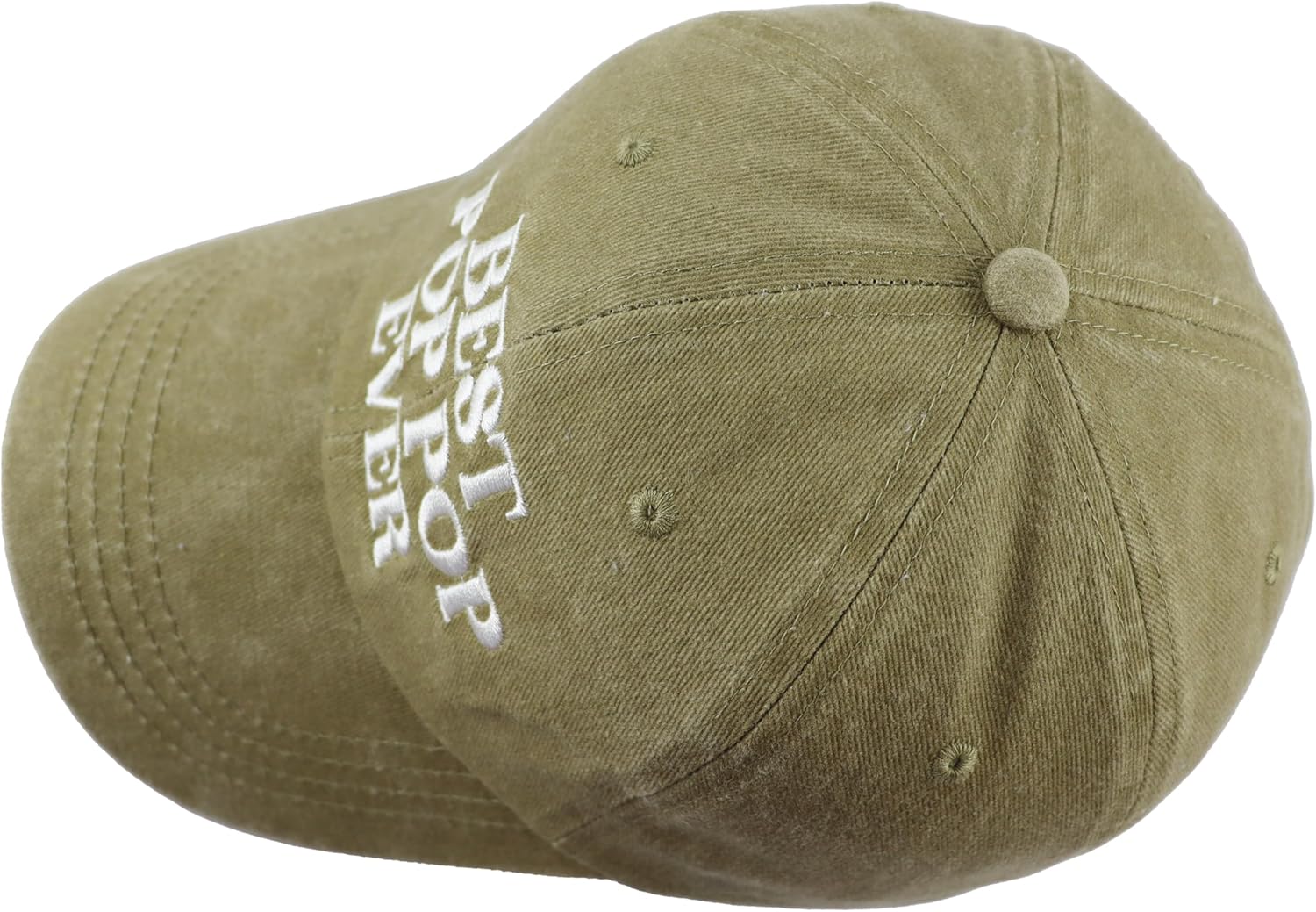 Best Pop Pop Ever Hats for Men Grandpa, Funny Adjustable Cotton Embroidered Dad Baseball Cap - Image 5