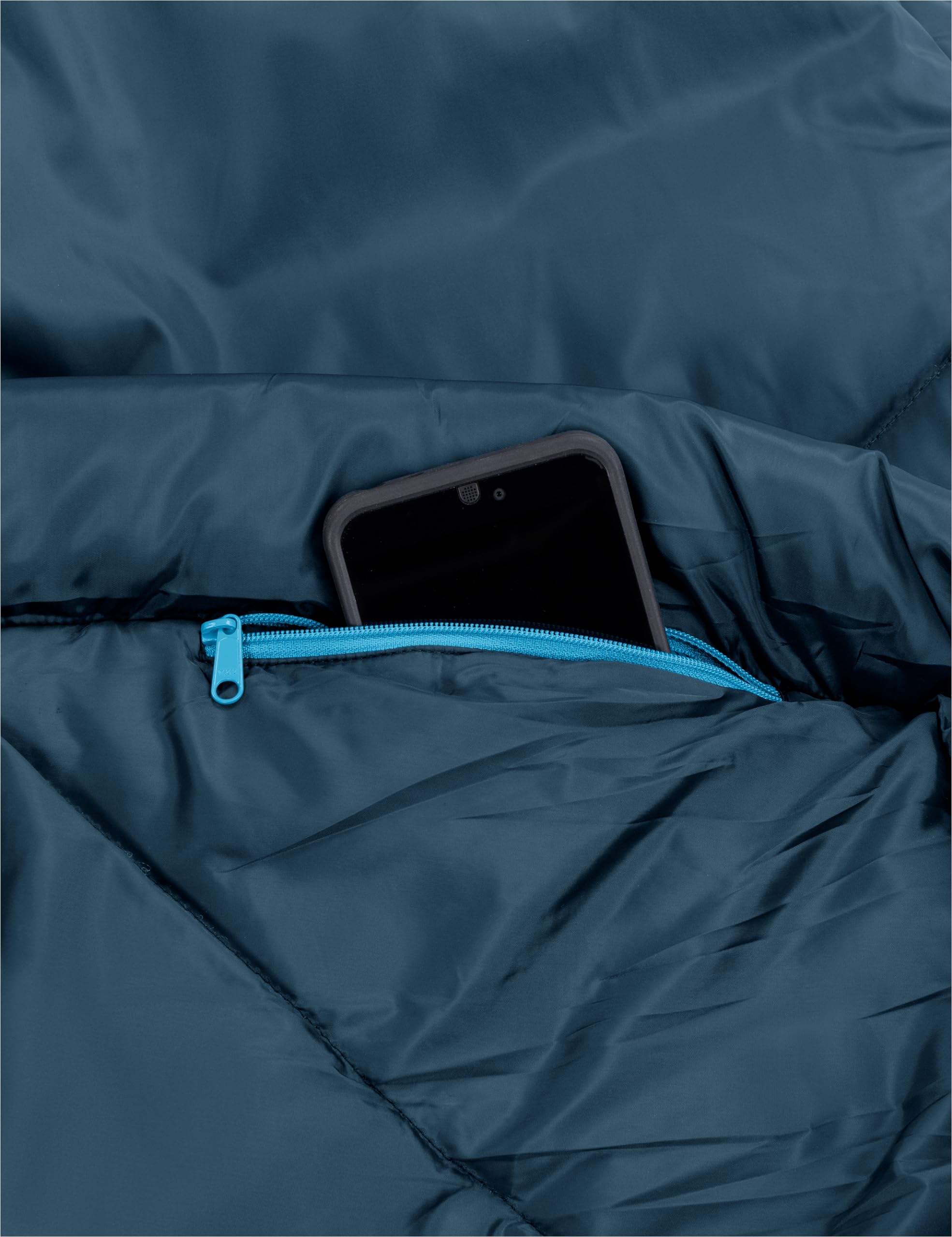 Vaude | Saco de dormir XXL para personas altas, ligero, tamaño pequeño, corte momia, ideal para trekking