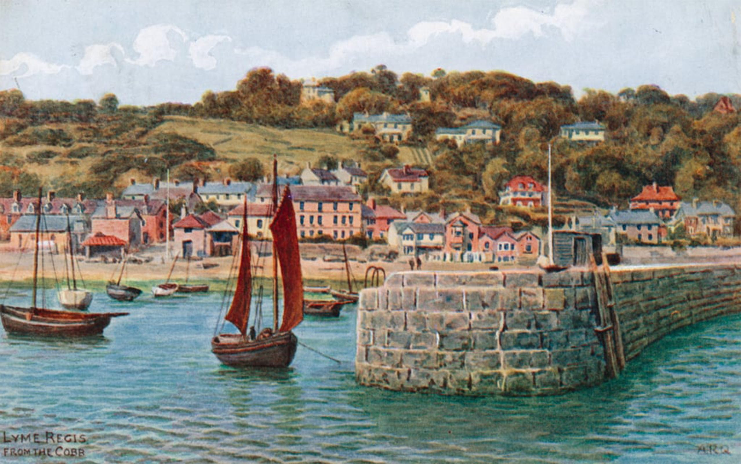 Posteriik No Frame Famous Animal Posters Vintage Picture Lyme Regis By Alfred Robert Quinton Modern Wall Decor For Home Decor 60X90cm