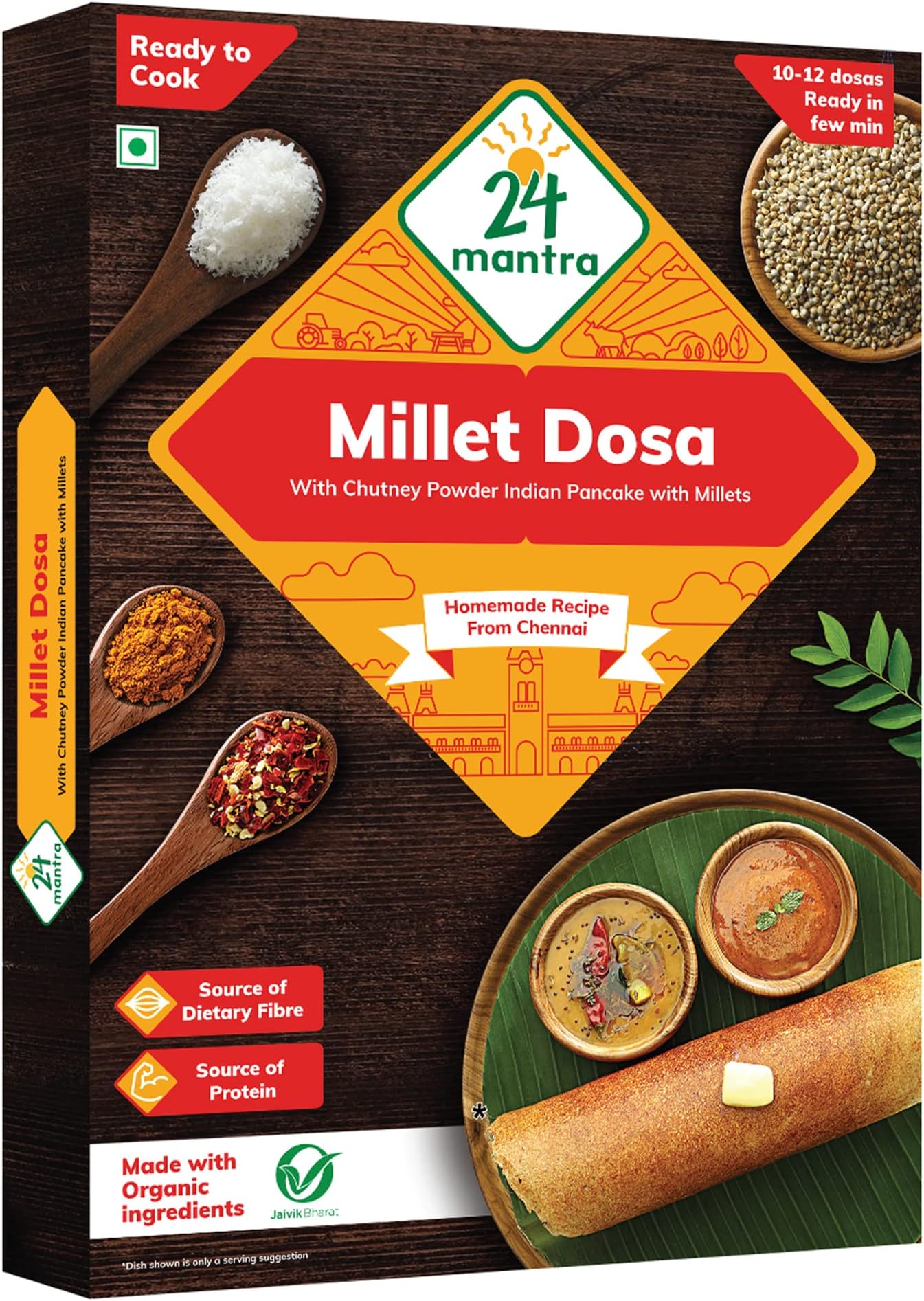 24 Mantra Millet Dosa - 216 Gm