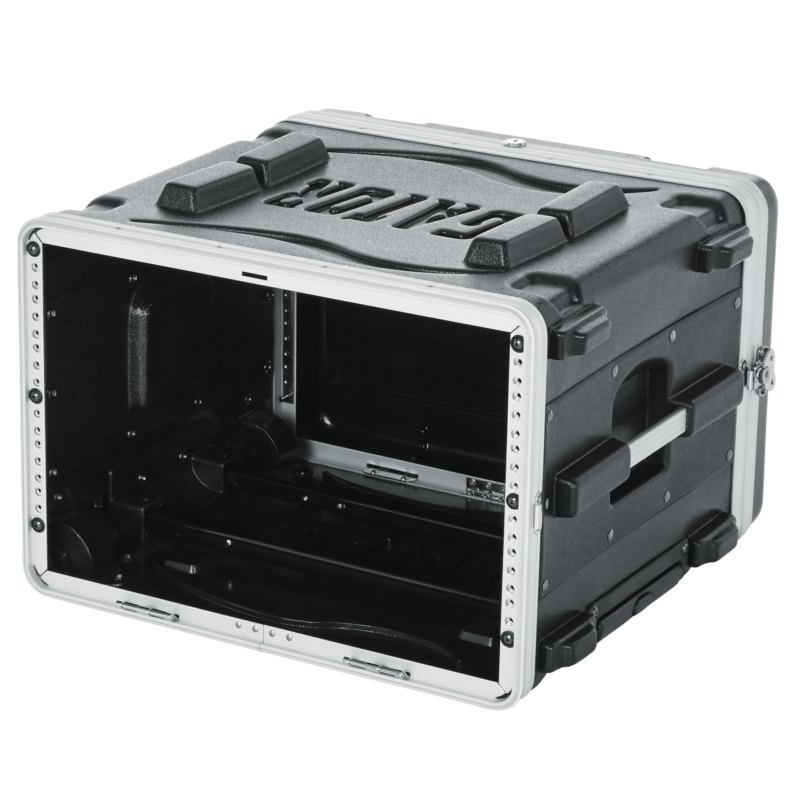 Gator CASES ‑ Custodia da 6U Rack con Ruote Retrattili e Binari Anteriori/Posteriori, Polietilene (GRR‑6L 6U)