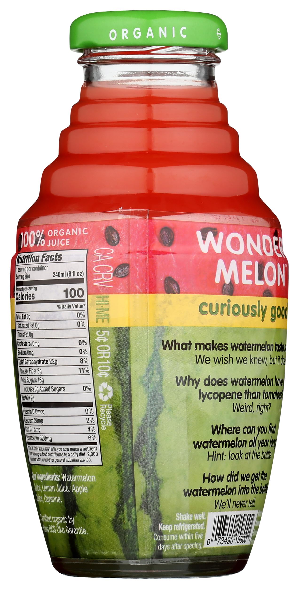 Juice Cayenne Lemon Watermelon Organic, 8.45 Fl Oz | Grocery Pickup & Delivery