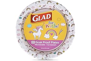 Glad Kids Unicorn Paper Plates: Perfect for Girl's Birthday Festivities