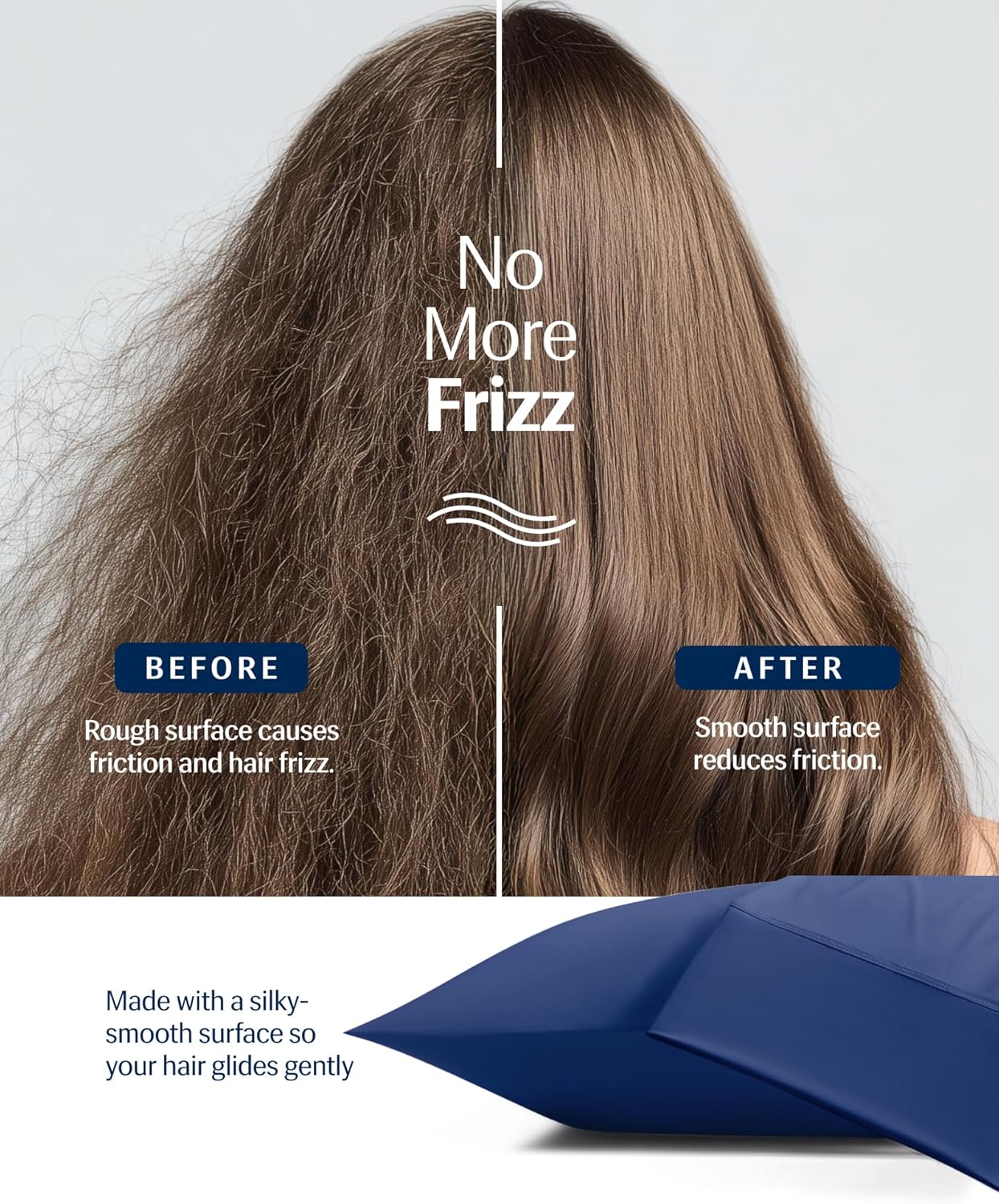 REST® Evercool®+ Starter Sheet Set, King, Blue, Breathable Bed Sheets for Hot Sleeper and Night Sweats, with Pillowcases, with Ionic+ Self-Cleaning Silver Yarn for Sensitive Skin, 3PCS No Flat Sheet - Image 6