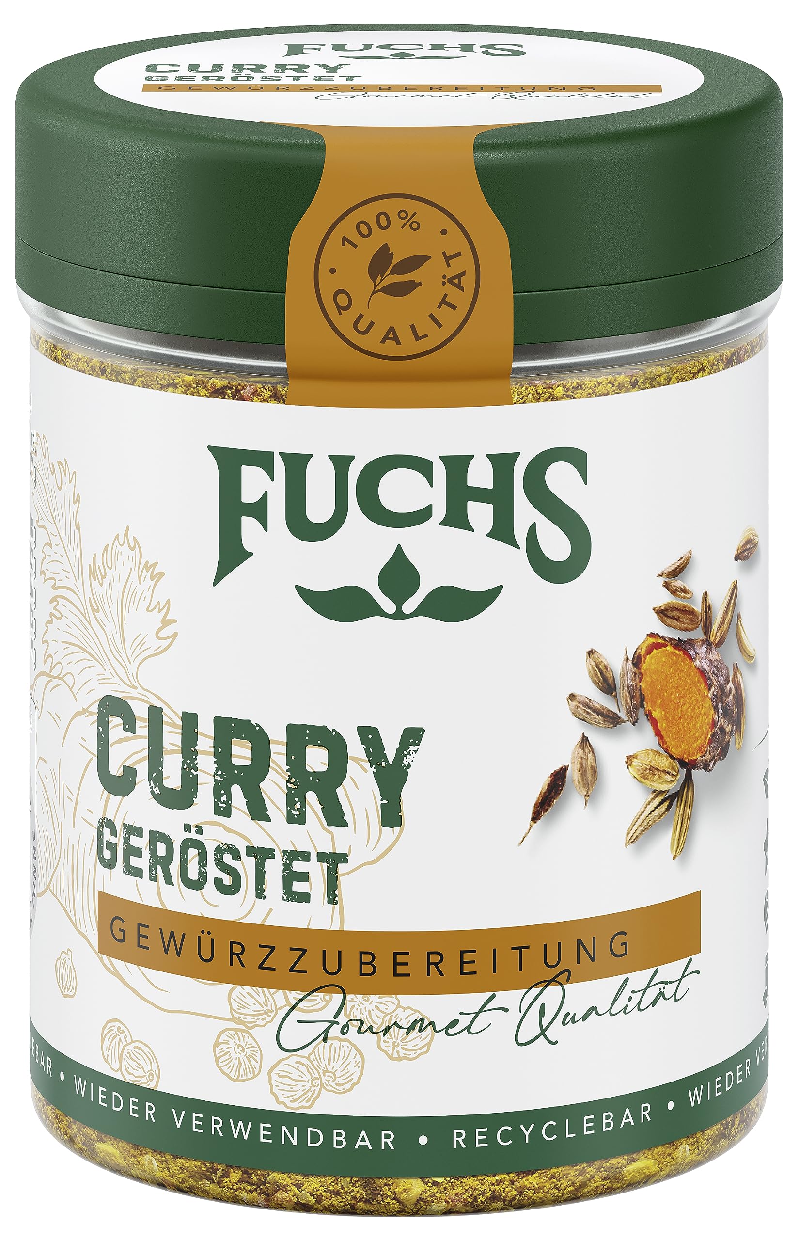 Fuchs Gewürze Curry, geröstet, 55 g