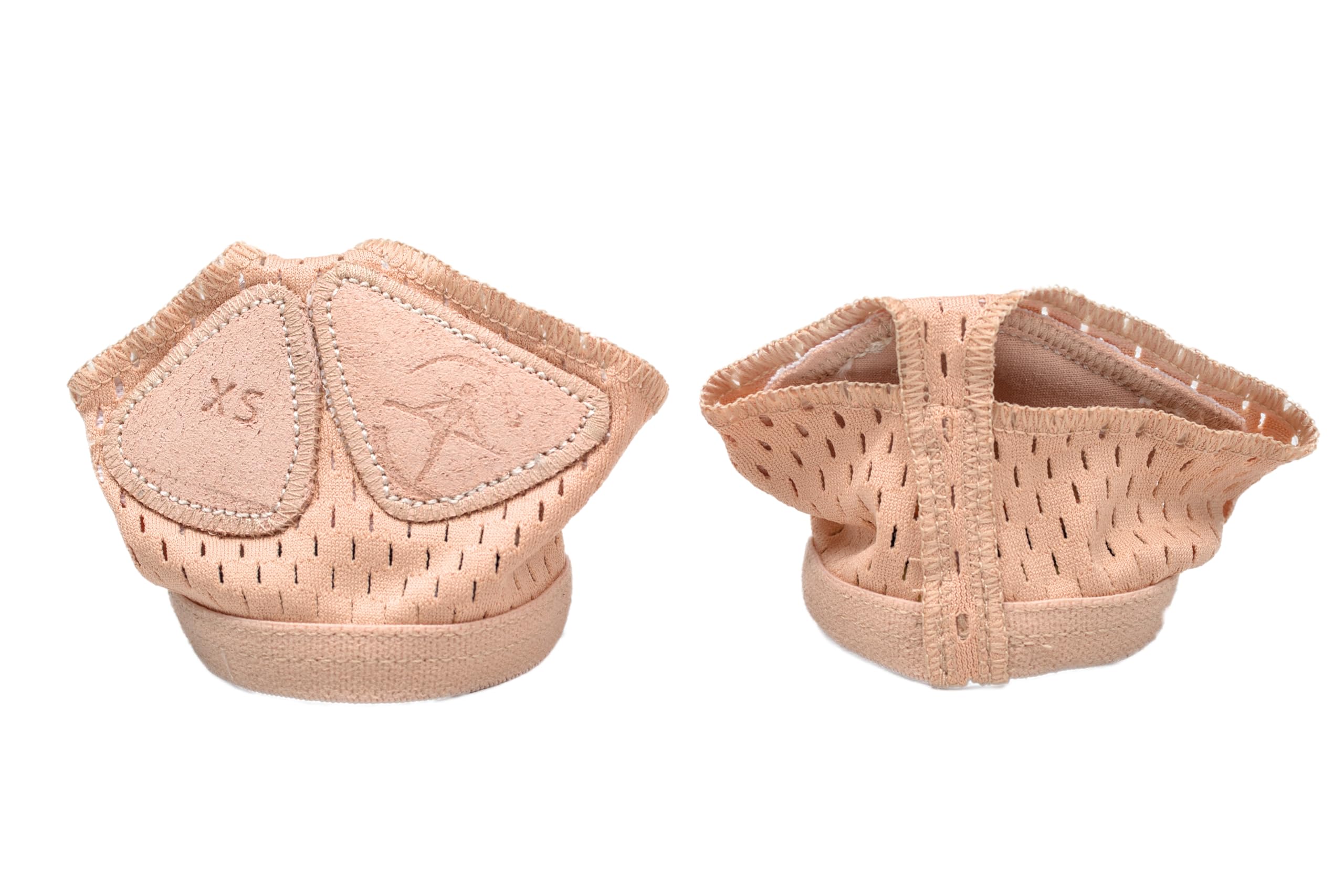 Wear Moi Pegasus Half Sole Foot Undies - Foot Thongs for Ballet, Dance, Gymnastics, Dark Beige, Microfiber Elasthan, Large (TUR001BEIL)