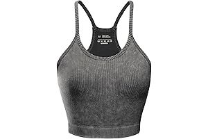 Women's Acid Wash Seamless Tank Tops