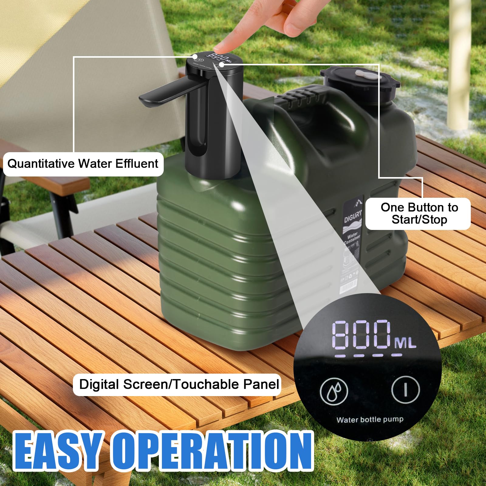 Distributore automatico di acqua solo per brocca d'acqua Digury da 5 galloni
