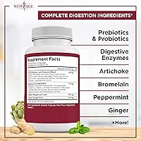 Vista 5 de NEW AGE Digestive Enzymes for Gut Health - Probiotic Multi Enzymes with Prebiotics and Probiotics with Lipase for Women and Men for Digestive