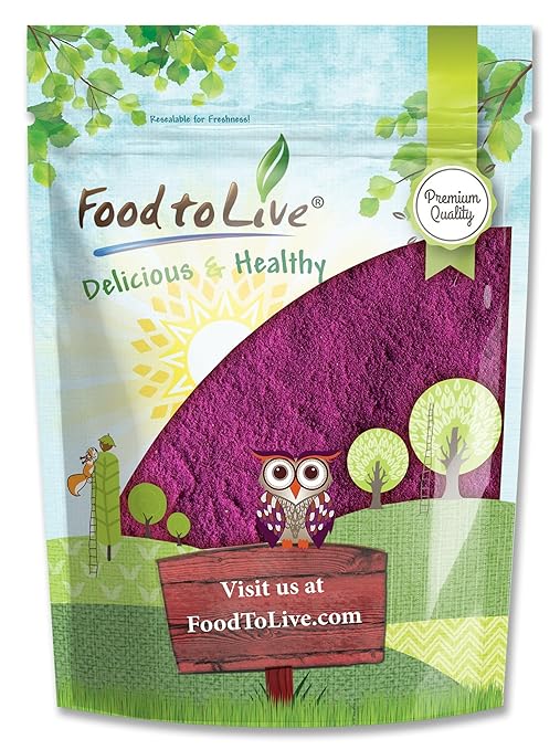 Food to Live - Black Currant Powder, 1 Pound — Antioxidant Powerhouse, Vegan Superfood. Unsweetened. Great for Juices. Contains Maltodextrin. Kosher