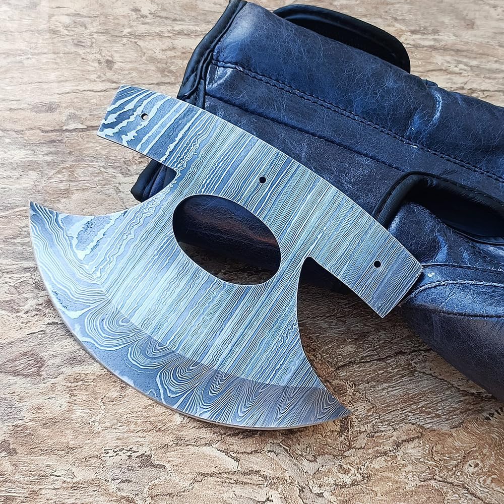 DSK- 174 Custom Handmade Damascus Kitchen Multi-Purpose Damascus Knives For Skinning, Hunting, Chopping Ullu Knife Blank Blade