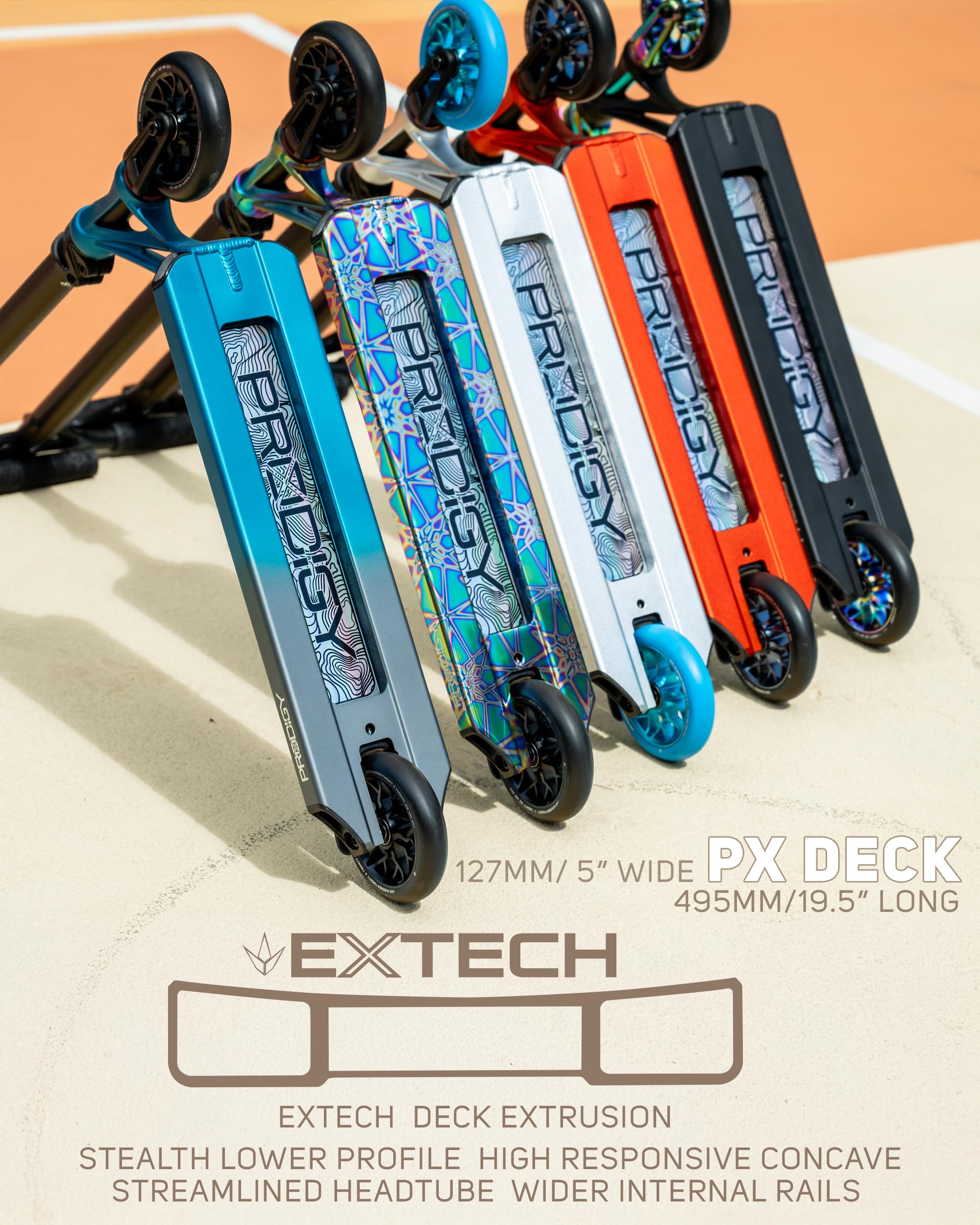 Envy Scooters Prodigy X Pro Trottinette haute performance fabriquée à partir de pièces de niveau professionnel - Trottinette freestyle parfaite pour tous les niveaux de compétence