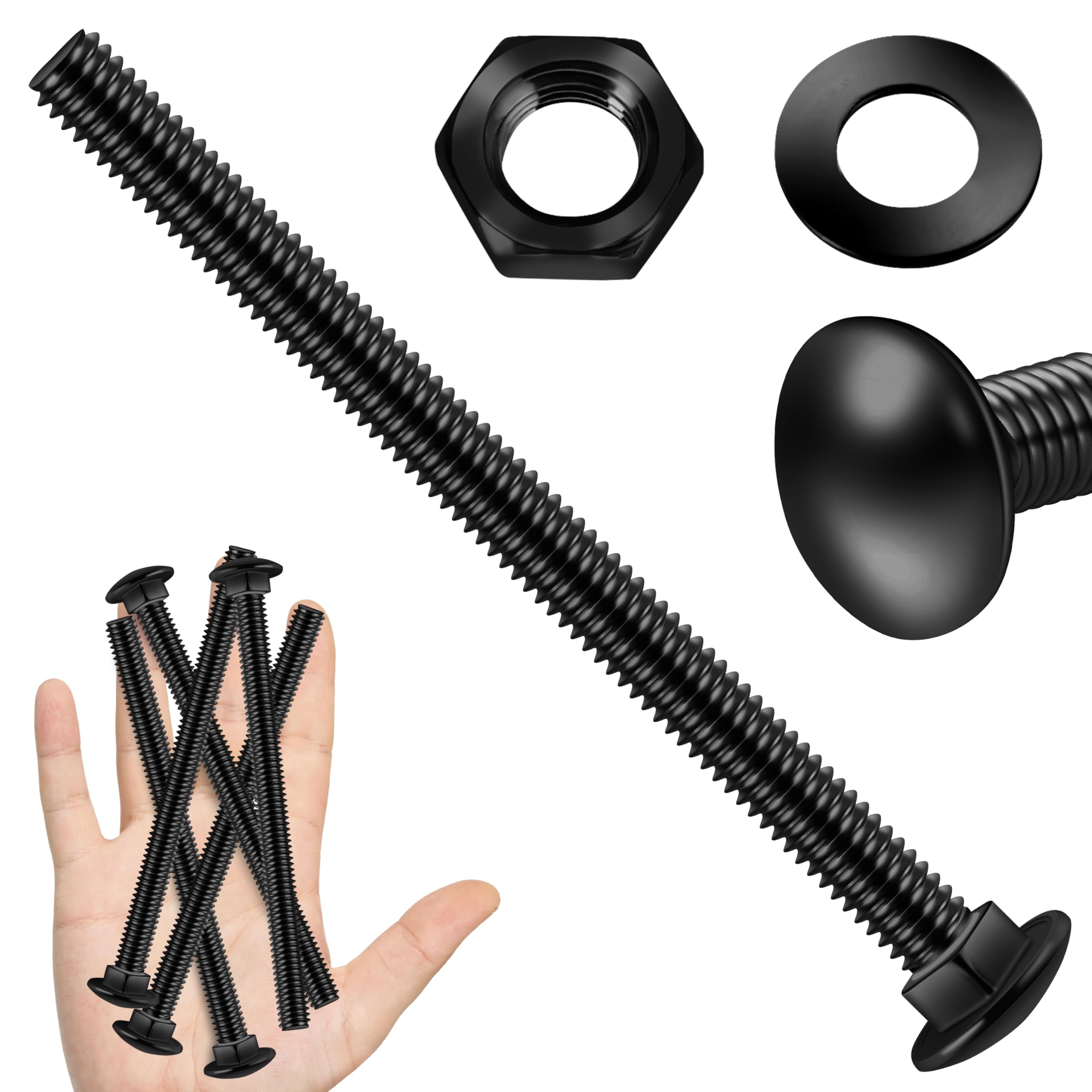 Stainless Steel Carriage Bolts - 20 Sets 1/4-20 -9