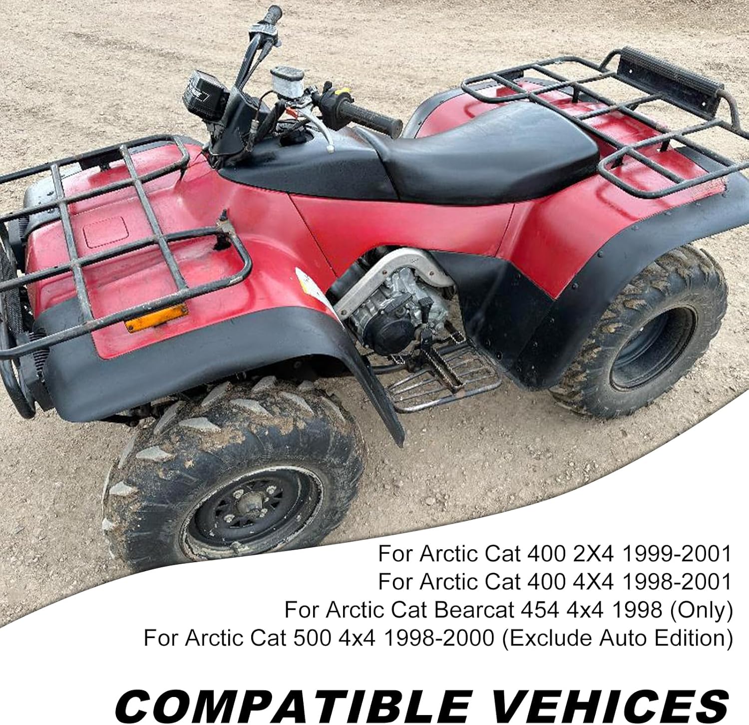 Carburetor Carb w/Diaphragm Cover for Arctic Cat 400 2x4/4x4 1998-2001 Bearcat 454 4x4 1998 500 4x4 1998-2000 (Exclude Auto Edition) 0470-361 0470-362