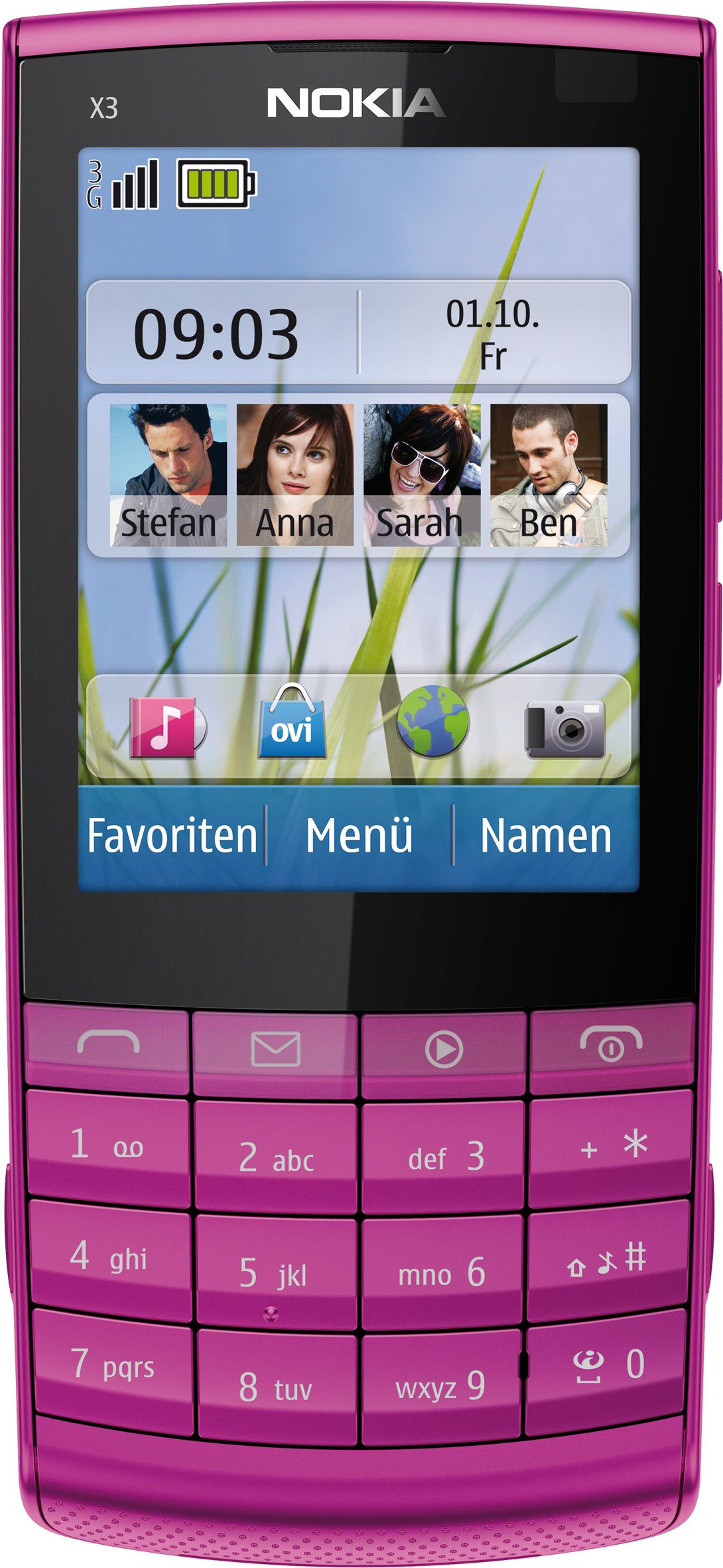 telefono cellulare nokia x3-02 grigio scuro