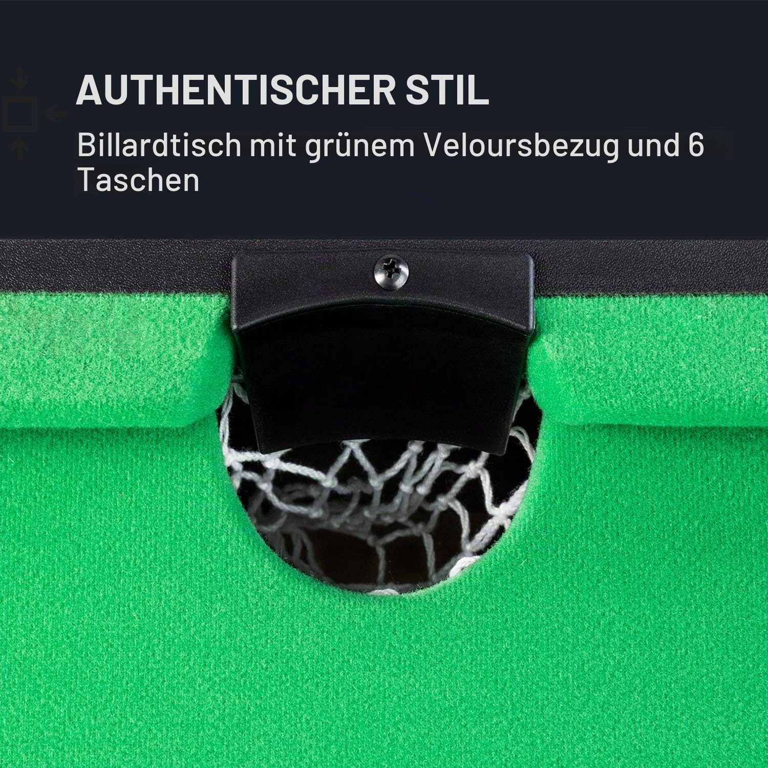 Klarfit Spin 2-in-1 Multifunktionstisch, Billardtisch 105 x 58 cm/grüne Bespannung, Tischkicker inklusive Spielzubehör, Spin-Funktion: drehbarer Tischl