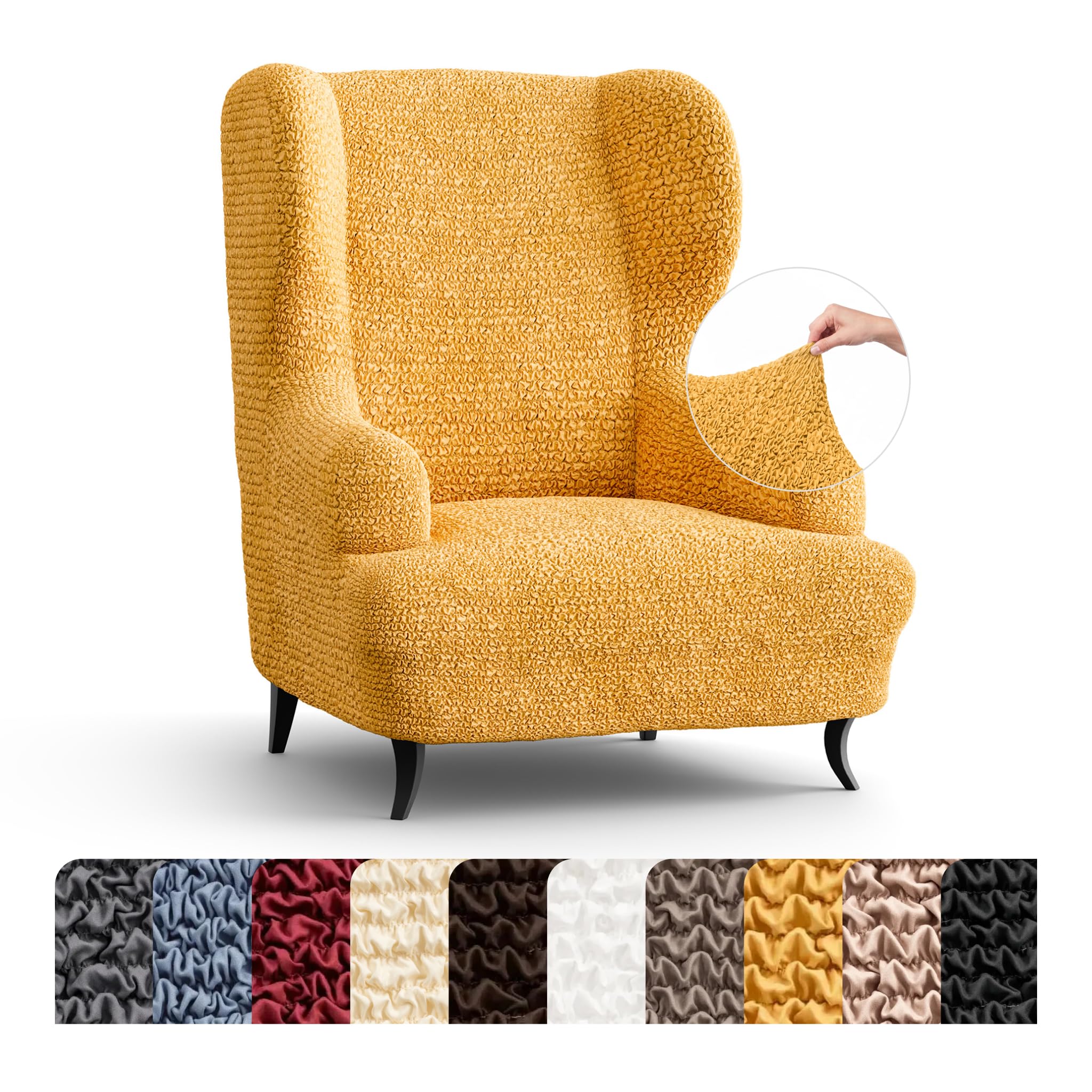 PAULATO BY GA.I.CO. Wingback Chair Slipcover