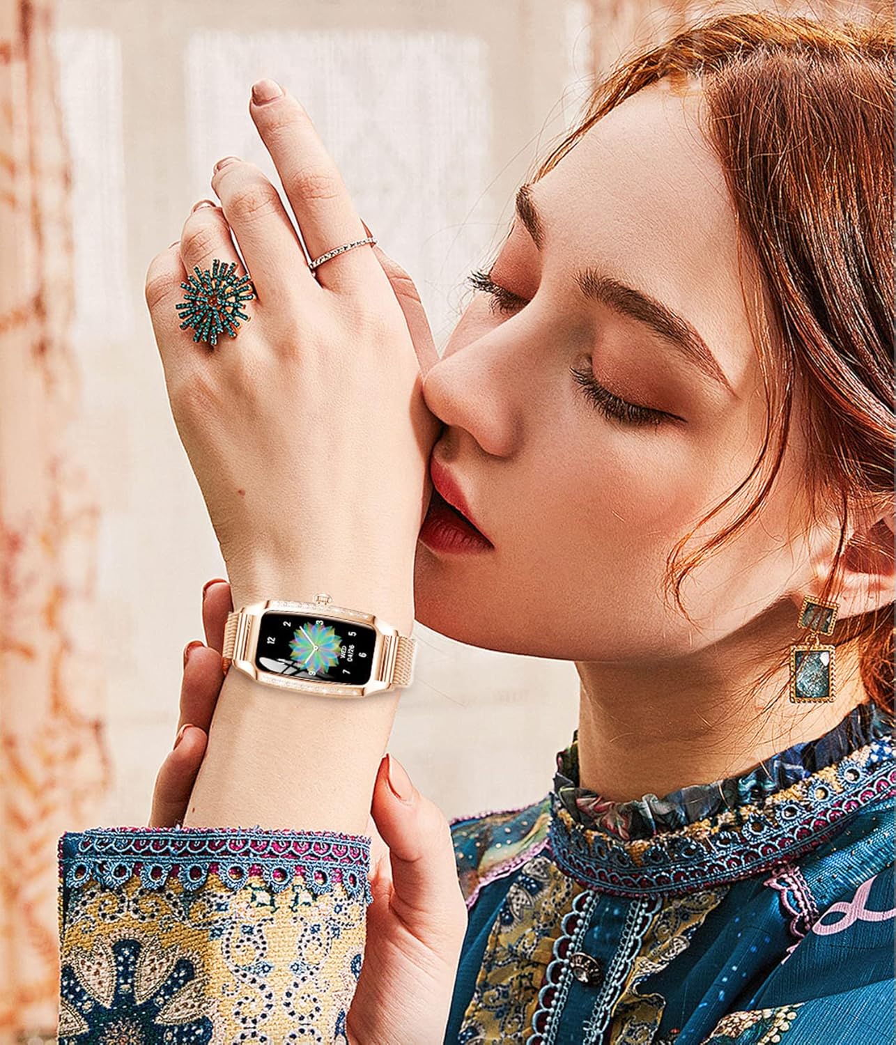 Efolen Smartwatch Donna Orologio Smartwatch Crystal per Donna con Contapassi Notifiche Messaggi Monitoraggio del Sonno Smart Watch Impermeabile IP68 per Android iOS Efolen Smartwatch Donna Orologio Smartwatch Crystal per Donna con Contapassi Notifiche Messaggi Monitoraggio del Sonno Smart Watch Impermeabile IP68 per Android iOS