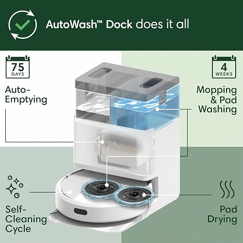 iRobot Roomba® 405 Combo + AutoWash Dock Robot Vacuum Cleaner with Mop Function - 7