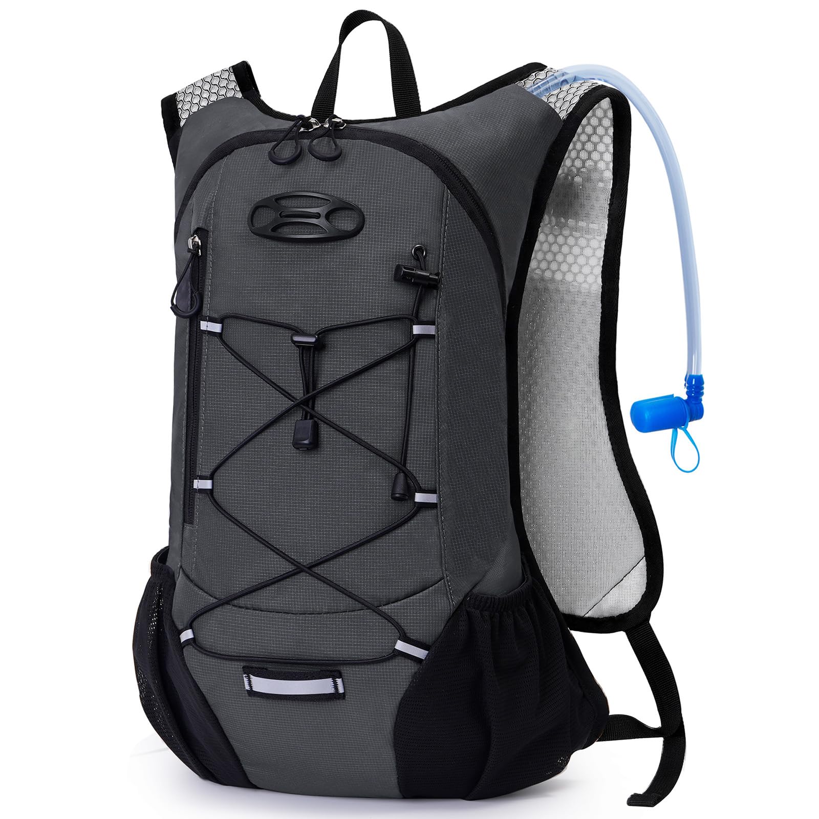 10L Zaino Idratazione Ultraleggero con Vescica da 2L, Gilet da Corsa da Donna, Zaino da Bici da Uomo Impermeabile per Maratona, Campeggio, Escursionismo