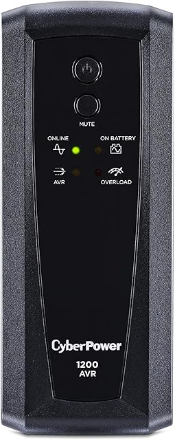 CyberPower CP1200AVR AVR UPS System, 1200VA/720W, 10 Outlets, Mini-Tower