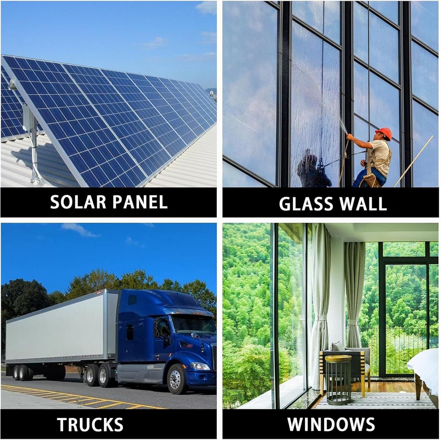 Professional Water Fed Pole Kit for Solar Panel & Window Cleaning, 23.6 Ft Telescopic Squeegee & Brush, Ideal for Trucks & Caravans - Ultimate Washing Equipment