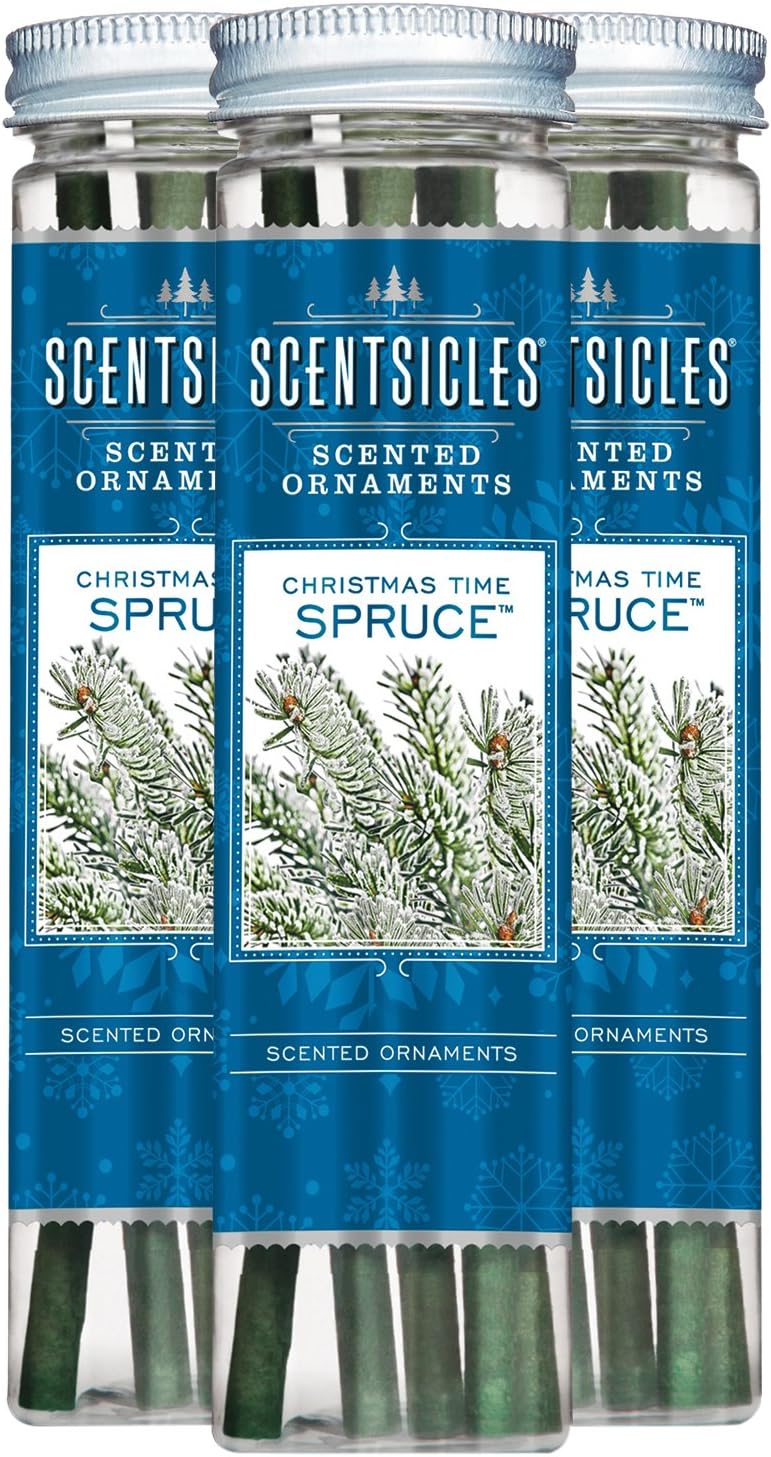 Scentsicles 6 Piece Christmas Time Spruce, 3 Bottles Per