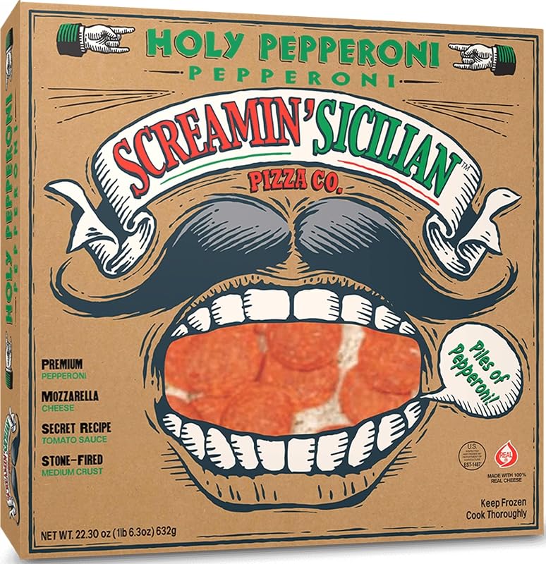 Screamin Sicilian Pizza Co, Holy Pepperoni Stone Fired Pizza, 22.3 Ounce