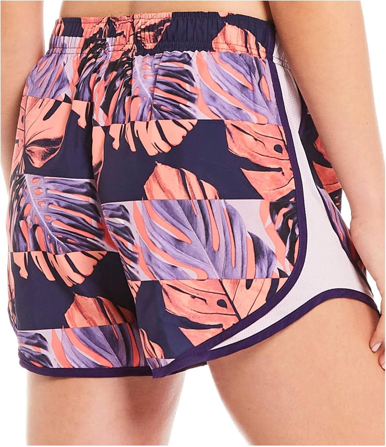 Nike Women's Tempo Printed Running Shorts (Eggplant/Iced Lilac, X-Small)