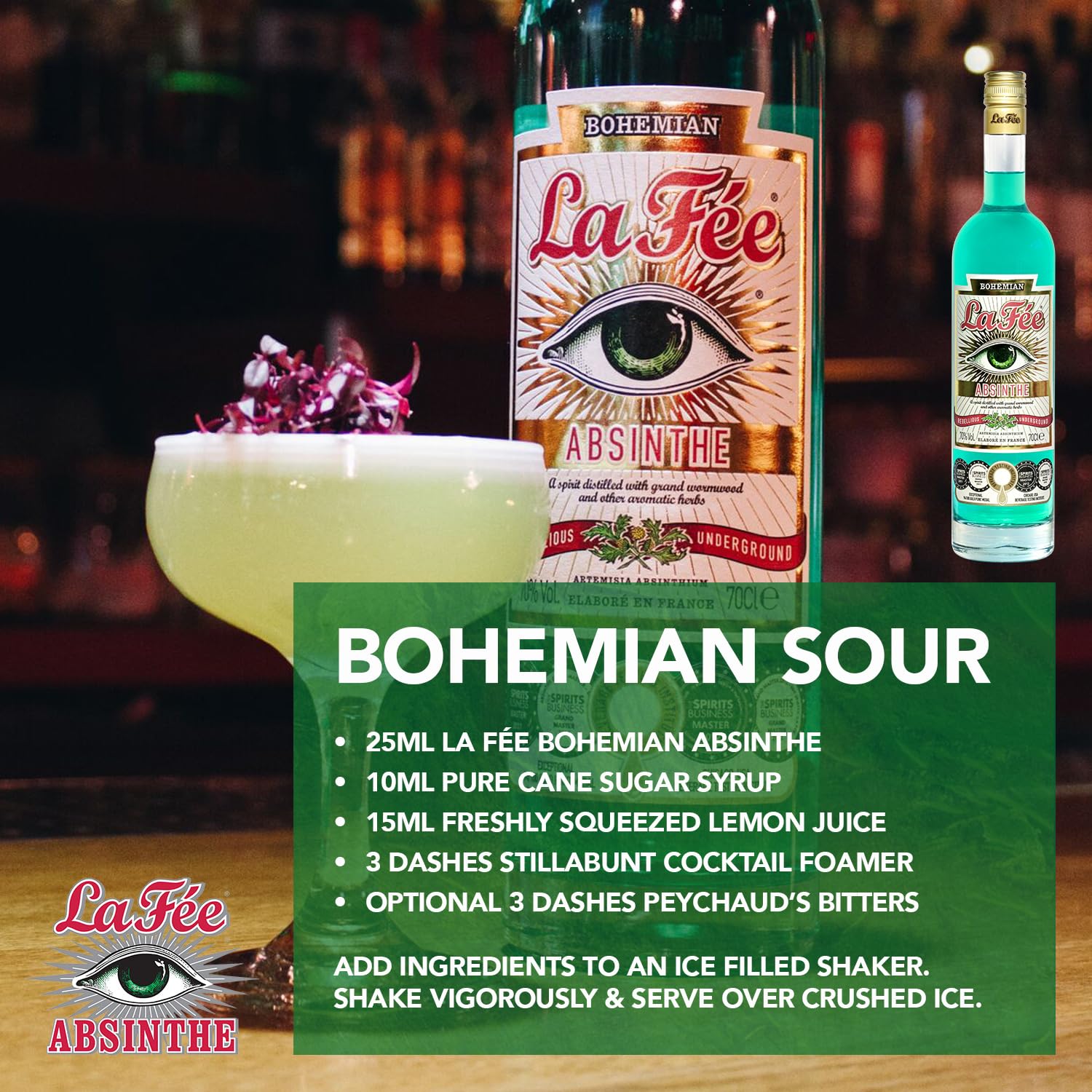 La Fe Bohemian Absinthe 70 cl, 70% ABV, Authentic, Aromatic, Balanced, Modern Absinthe : Amazon.co.uk: Grocery La Fe Bohemian Absinthe 70 cl, 70% ABV, Authentic, Aromatic, Balanced, Modern Absinthe : Amazon.co.uk: Grocery