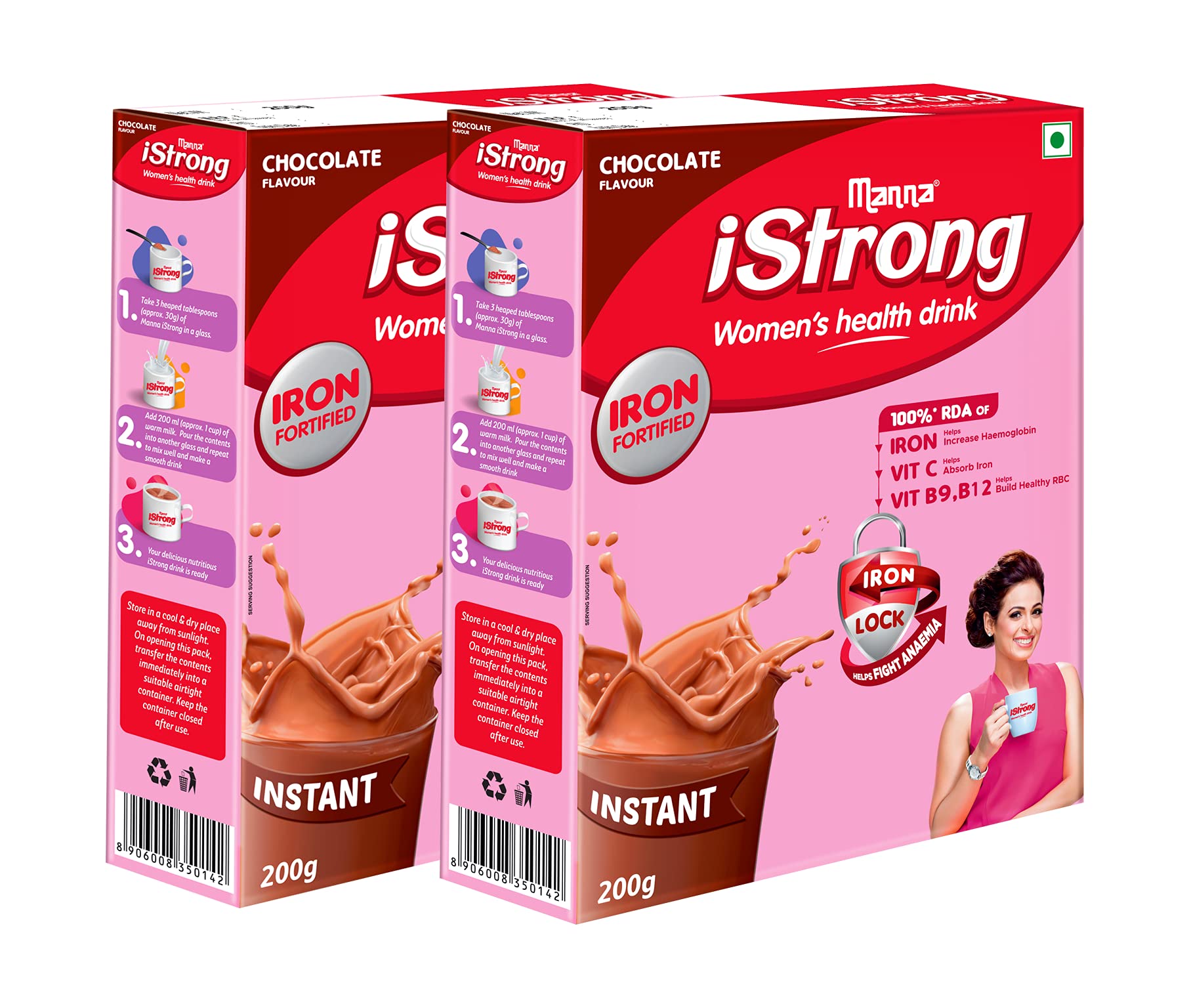 Manna i Strong 400g Iron Fortified Women’s Health Drink Mix (Chocolate