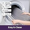 DEXI Dirt Trapper Door Mat Indoor, Non-slip Doormats Inside, Machine Washable, Super Absorbent Entrance Mats Soft Floor Carpet Rug, 50 x 80 cm, Black-Grey