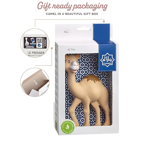 Miniatura 6 de Sophie la girafe Al'Thir The Camel  Mordedor amigo a Sophie la girafe  Caucho natural  Diseñado para bebés de dentición  Despierta los 5 sentidos