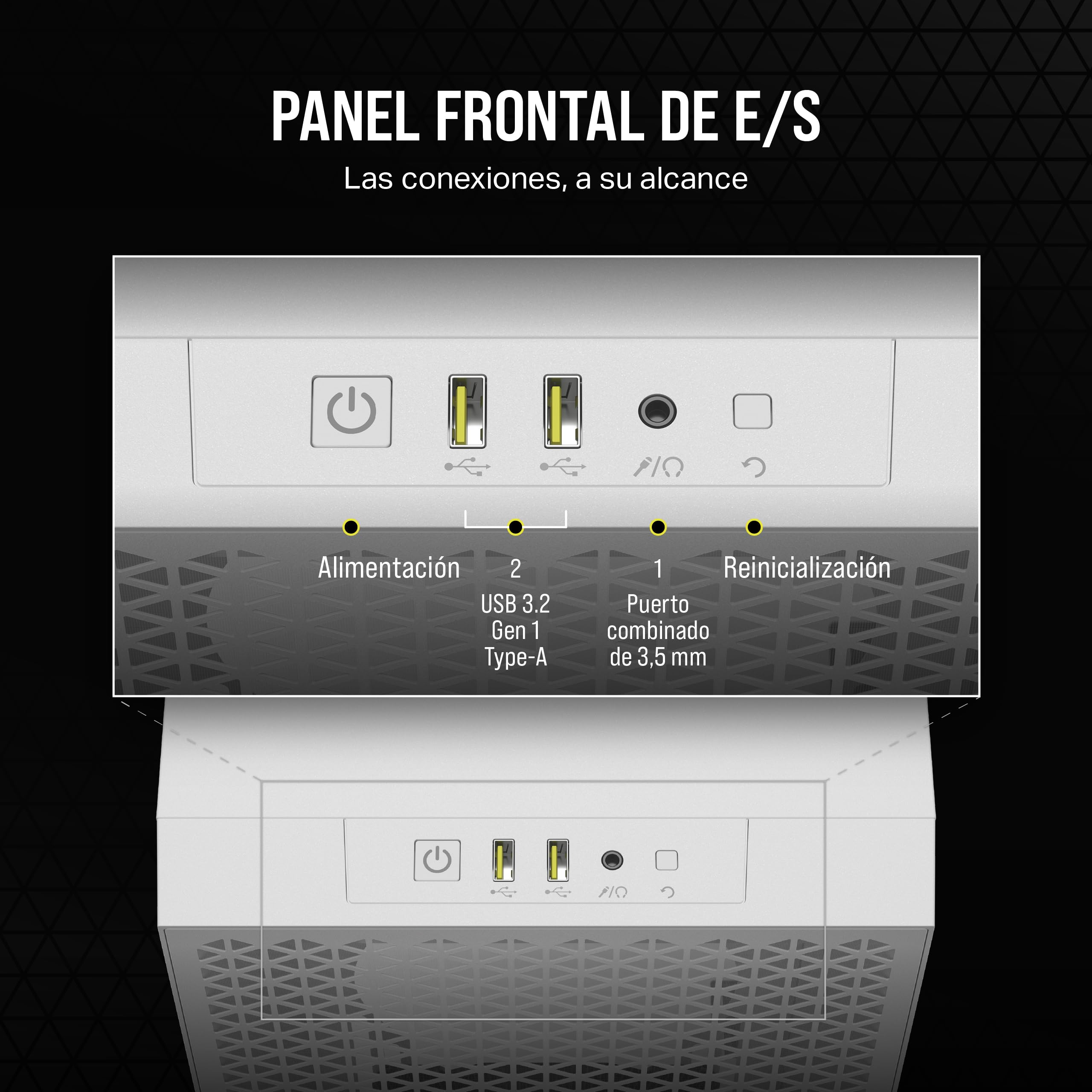 Corsair 3000d Airflow - Mid Tower - E-Atx - Seitenteil Mit Fenster (geh?rtetes Glas)