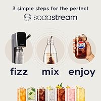 Vista 6 de SodaStream Máquina de agua con gas Art (negro) con CO2 y botella apta para lavavajillas
