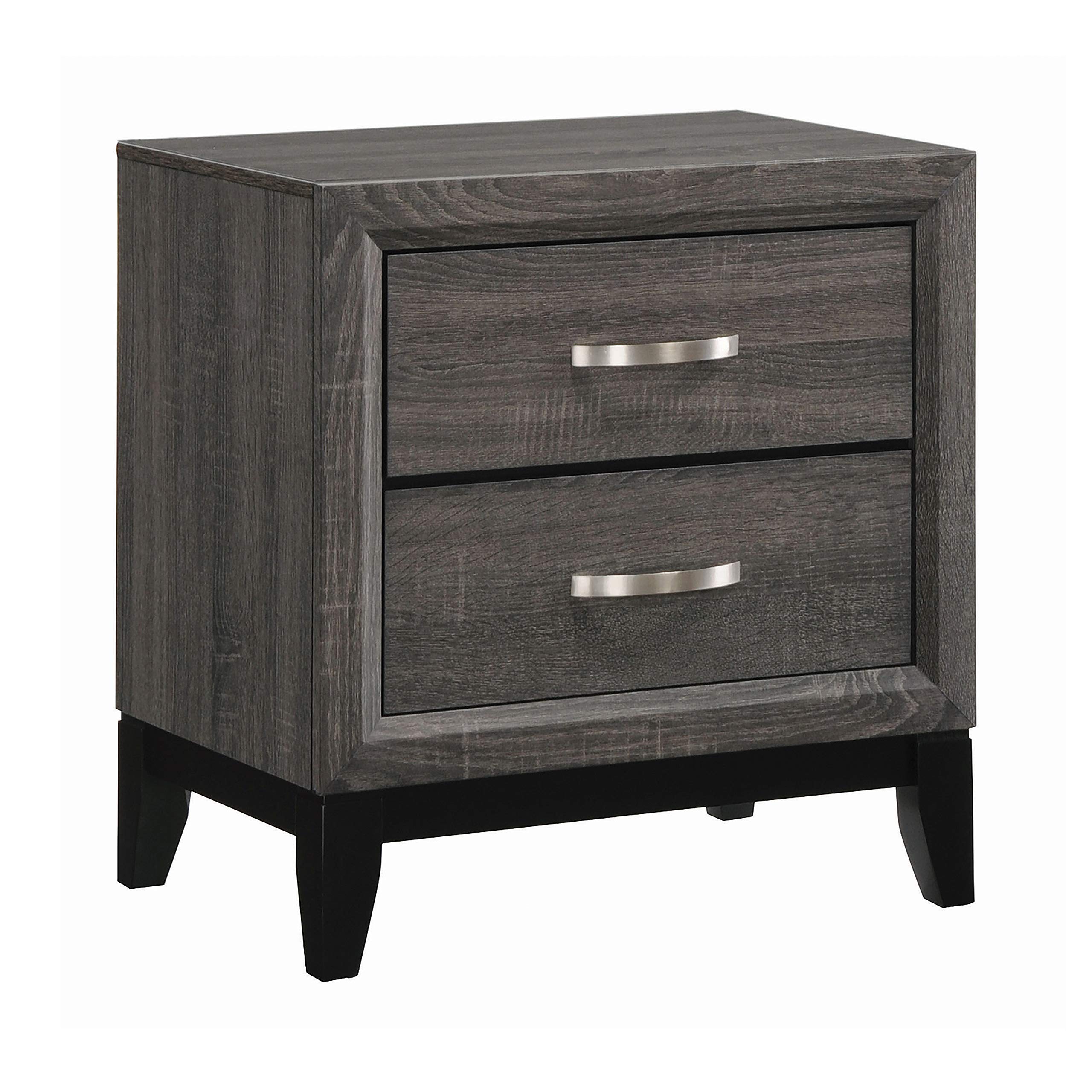 Photo 1 of **FOR PARTS ONLY** DAMAGED  
Coaster Furniture Watson 2-Drawer Grey Oak Nightstand 23.5" D x 16.25" W x 24.75" H 