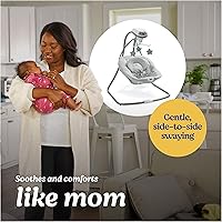 Vista 2 de Graco Simple Sway Baby Swing, Side‑to‑Side Motion, Infant Swing with 6 Speeds, Vibration, Ivy