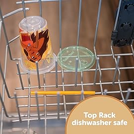 The First Years Take & Toss Toddler Straw Cups - Moana - Spill Proof Toddler Sippy Cups with Snap-On Lids and Straws - Reusable Toddler Cups for Travel, Daycare, and Everyday Use - 10 Oz - 10 Count