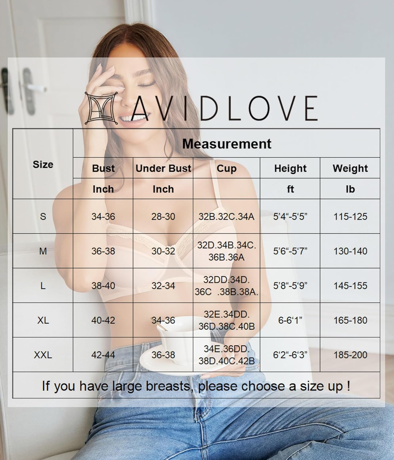 Avidlove Women's Underwire Bra Push Up Ultra Light Non-Padded Everyday Lingerie Bralettes - Image 6