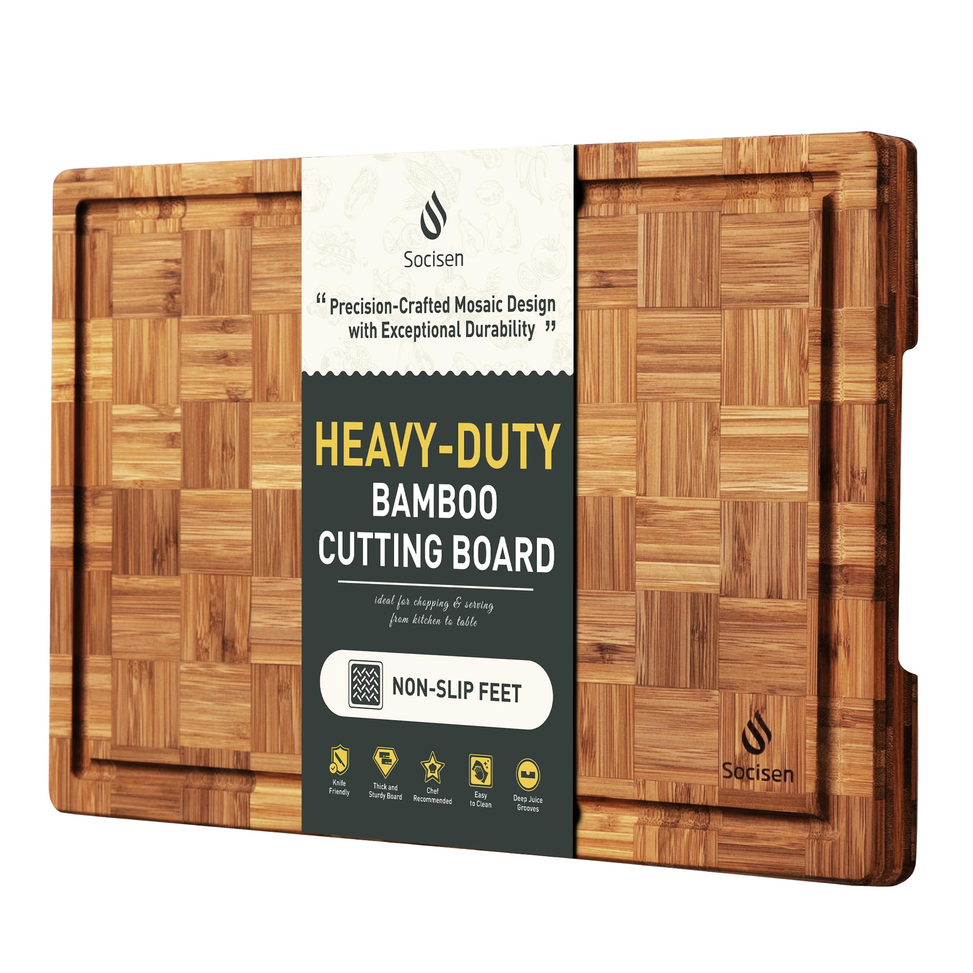 Socisen Bamboo Cutting Board