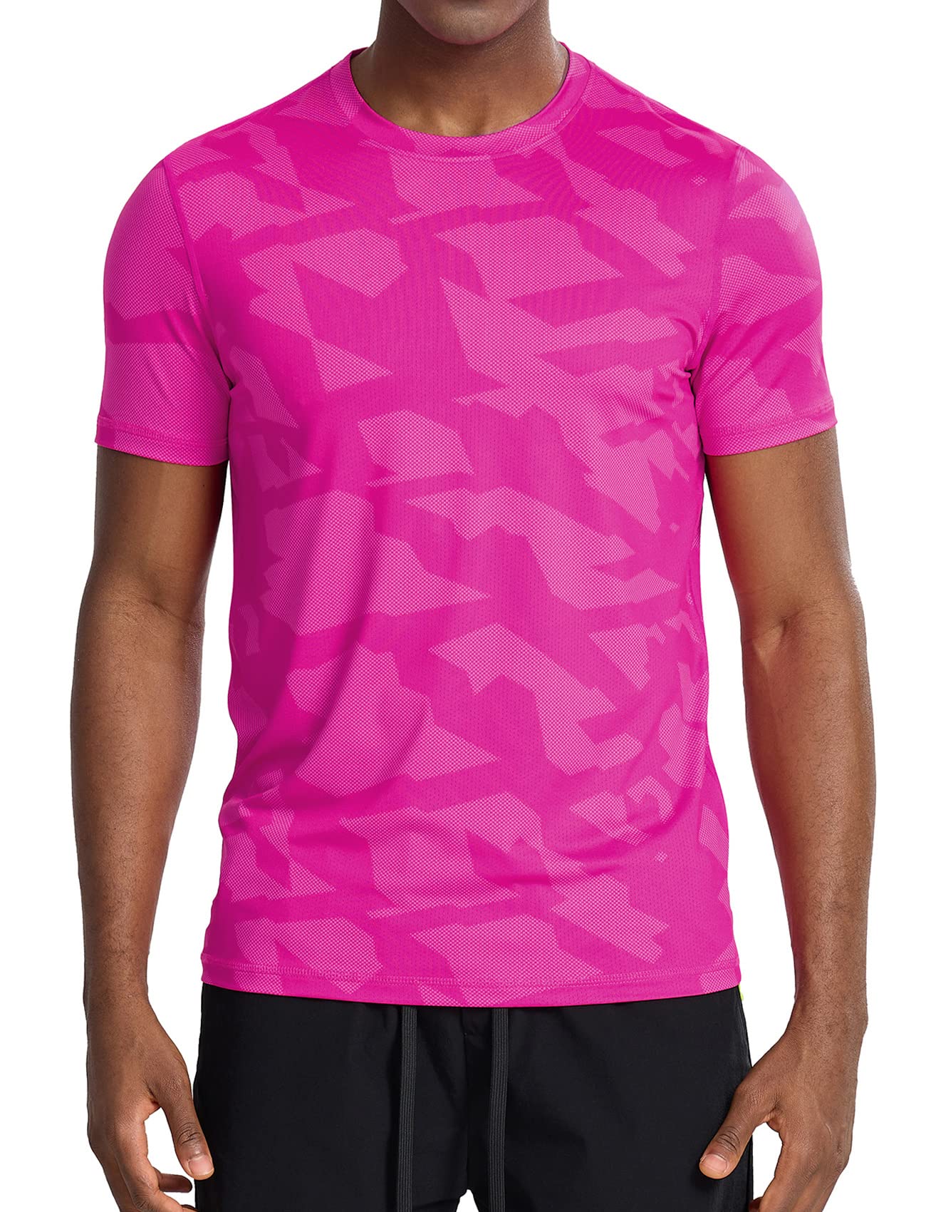 Zengjo Mens Athletic Shirts Short Sleeve Quick Dry Running Workout T-Shirt Moisture Wicking Performance Tee