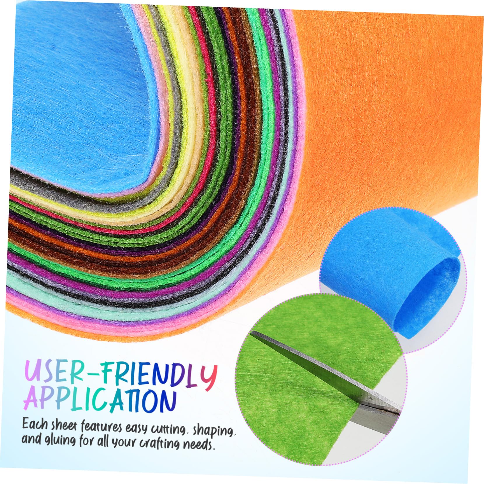ARTIBETTER 60 Hojas De Fieltro De Colores Para Coser Tela Natural Para Coser Telas De Fieltro Surtidas Material Fino Para Bordar Retazos Suministros Para Costura Tapete De Fieltro