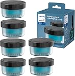 Norelco Philips Quick Clean Pod Cartridge, Lubricates Shaver & Eliminates Cut Hair, 6x 5.4 fl oz Cartridges (Up to 1.5yr Supply), BD9011AZ