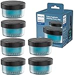 Philips Norelco Quick Clean Pod Cartridge, Lubricates Shaver & Eliminates Cut Hair, 6x 5.4 fl oz Cartridges (Up to 1.5yr Supply), BD9011AZ