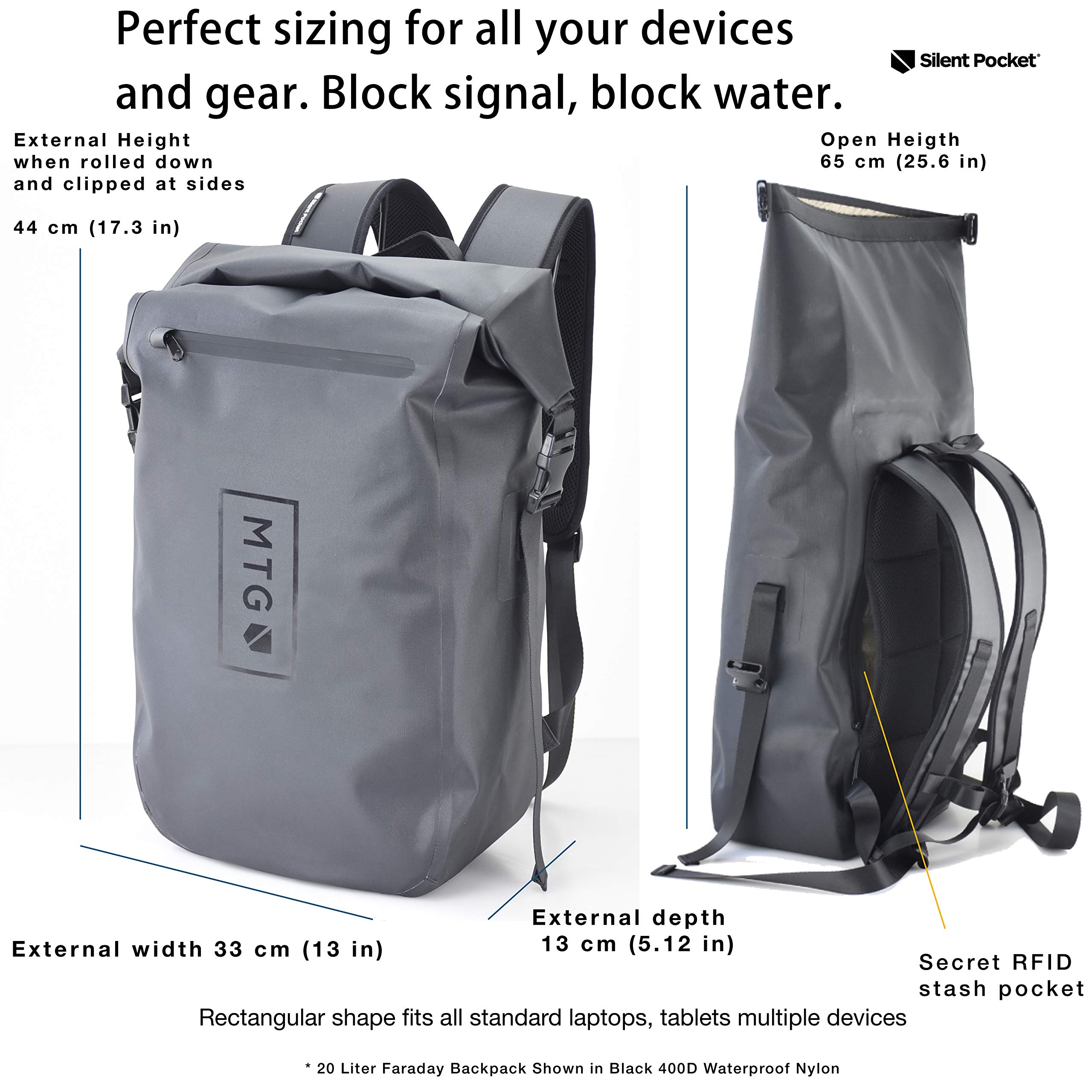 silent pocket faraday backpack