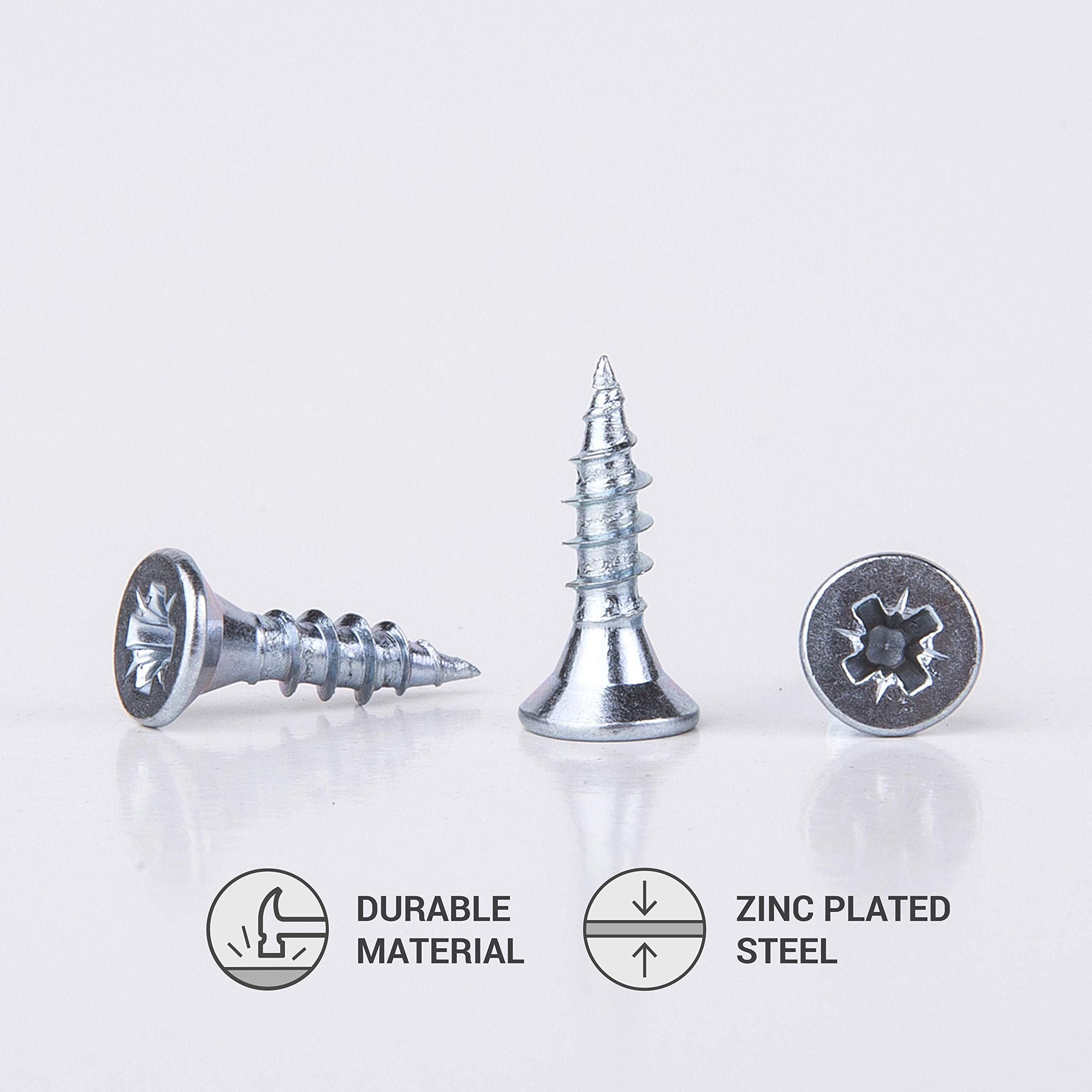 Viti Per Legno In Acciaio Zincato - Confezione Da 100 Pezzi | 3,0 X 12 Mm | Testa Pozi-Drive | Per Fai Da Te E Lavori Di Falegnameria - Foto 12